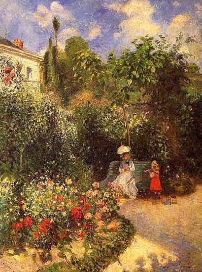 Camille Pissarro El Jarden de Pontoise France oil painting art
